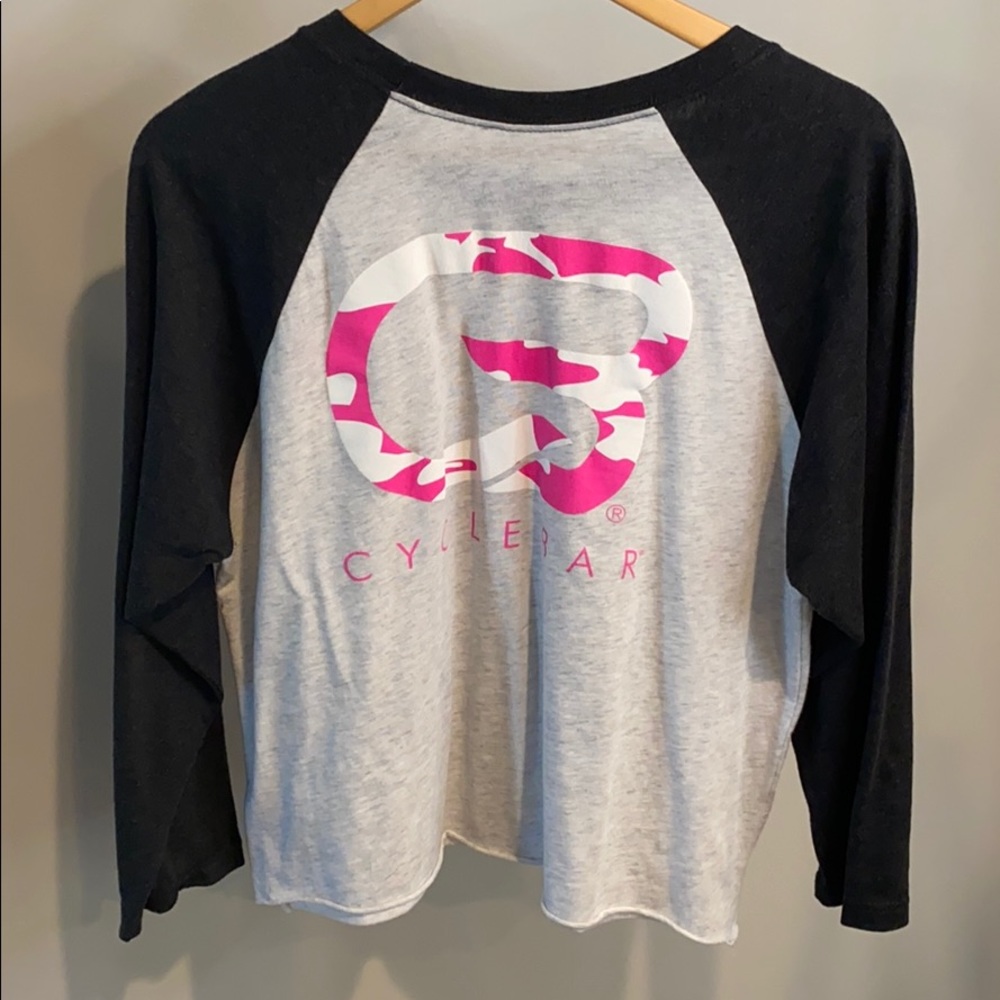 Cyclebar Cropped Baseball Tshirt